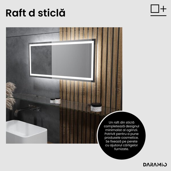 Daramio Oglindă de baie cu iluminare LED F2
