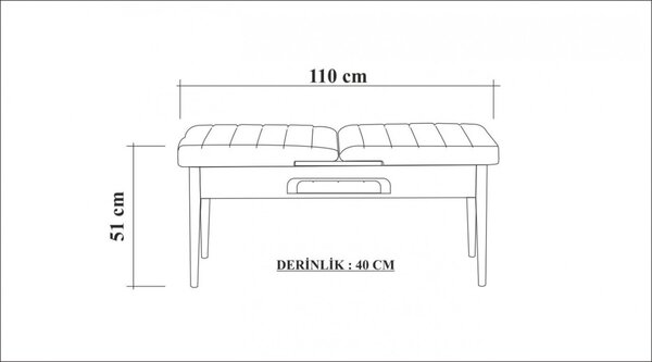 Set Masa si Scaune 4 Piese Vina - Atlantic Pine