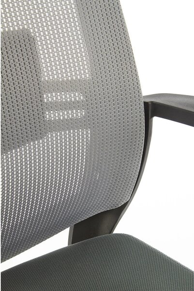 Scaun de birou ARSEN, gri/negru, stofa/plasa, 62x65x113/124 cm