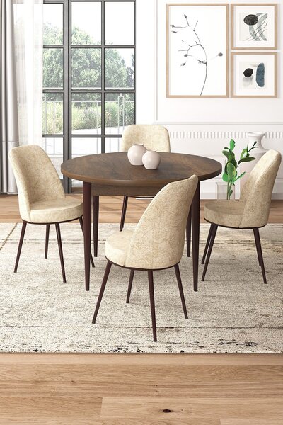 Set dining Torra (nuc baroc + crem) (pentru 4 persoane). 1144604