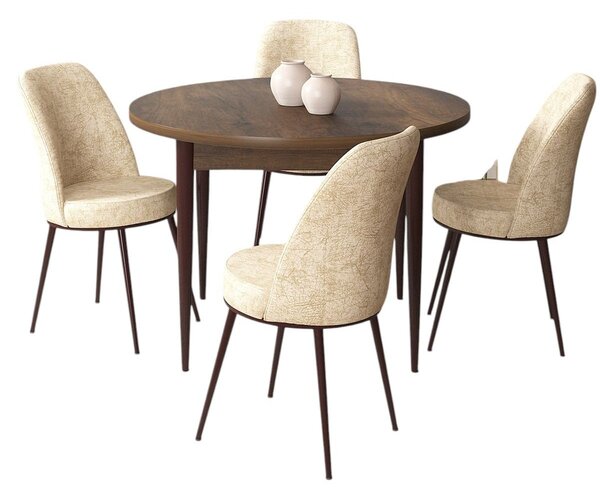 Set dining Torra (nuc baroc + crem) (pentru 4 persoane). 1144604
