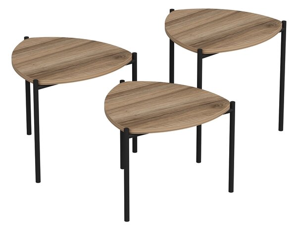 Set măsuțe de cafea Lena 3 (Nuc). 1073002