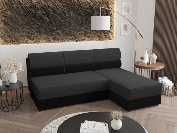 Colțar Radiant L1 (Negru + Gri închis) (D). 1057437