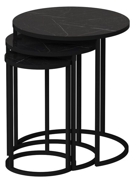 Set măsuțe de cafea Gimme (Negru). 1073007