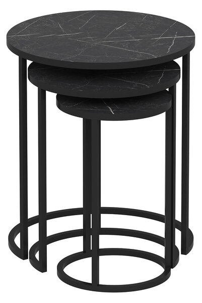 Set măsuțe de cafea Gimme (Negru). 1073007