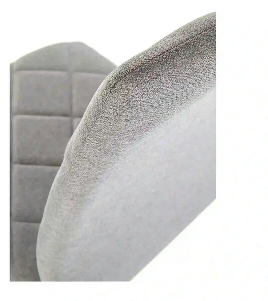 Scaun bucatarie K309, gri deschis/crom, stofa clasica/metal, 43X57X97