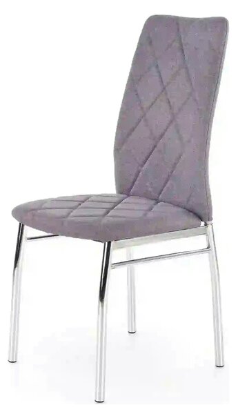 Scaun bucatarie K309, gri deschis/crom, stofa clasica/metal, 43X57X97