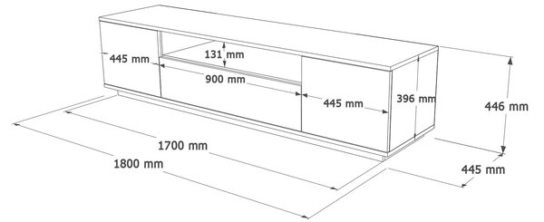 Set mobilier living Fera 17 (pin atlantic + alb). 1073054
