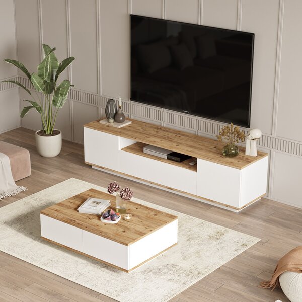 Set mobilier living Fera 17 (pin atlantic + alb). 1073054