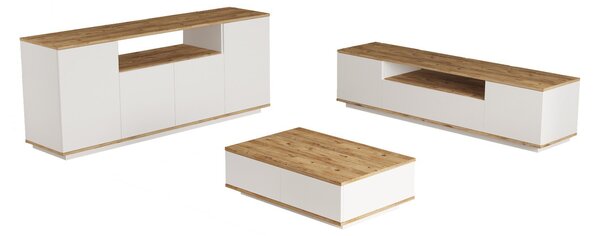Set mobilier living Fera 18 (pin atlantic + alb). 1073055