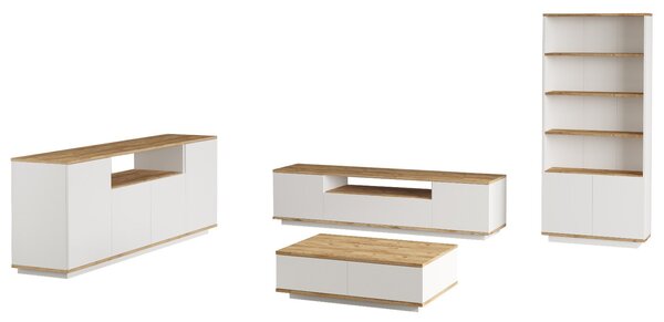 Set mobilier living Fera 19 (pin atlantic + alb). 1073056