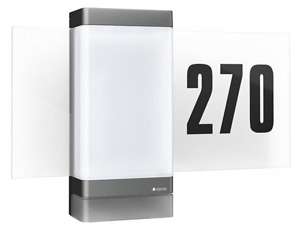 Număr LED de casă cu senzor Steinel 067205 L270SC LED/7,8W/230V IP44