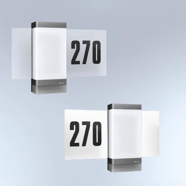 Număr LED de casă cu senzor Steinel 067205 L270SC LED/7,8W/230V IP44