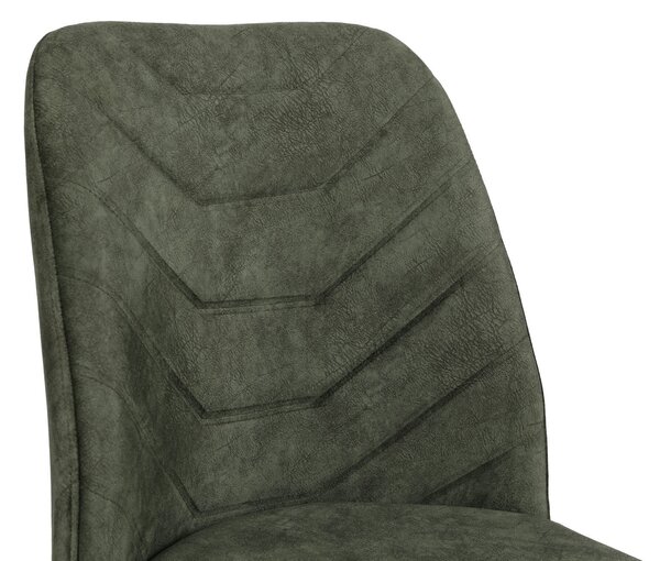 Set 4 scaune Dafne (Nuc + Verde închis). 1073156