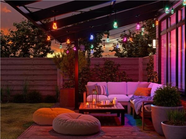 Nanoleaf NF084E00-20SLO - Extensie ghirlandă LED RGBWIC, 20 LED, 15 m, Wi-Fi, IP65
