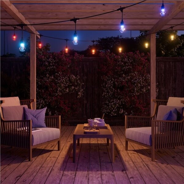 Nanoleaf NF084E00-20SLO - Extensie ghirlandă LED RGBWIC, 20 LED, 15 m, Wi-Fi, IP65