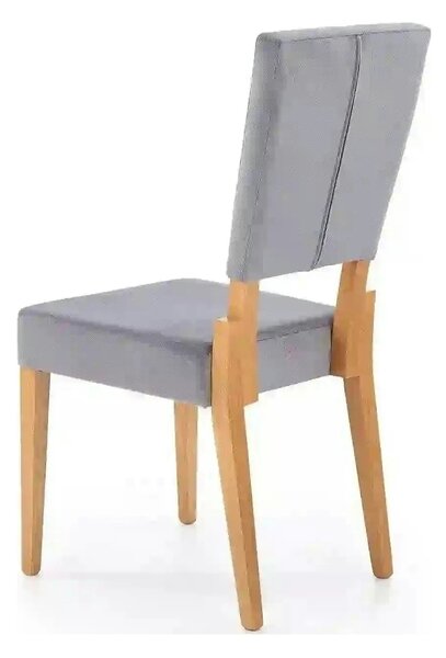Scaun SORBUS, gri/stejar miere, stofa clasica, 44x57x95 cm