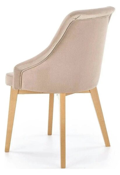 Scaun bej tapitat TOLEDO 2, 57x56x86 cm
