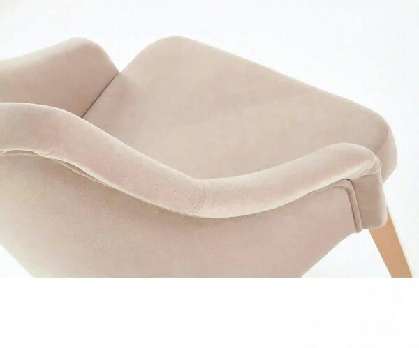 Scaun bej tapitat TOLEDO 2, 57x56x86 cm
