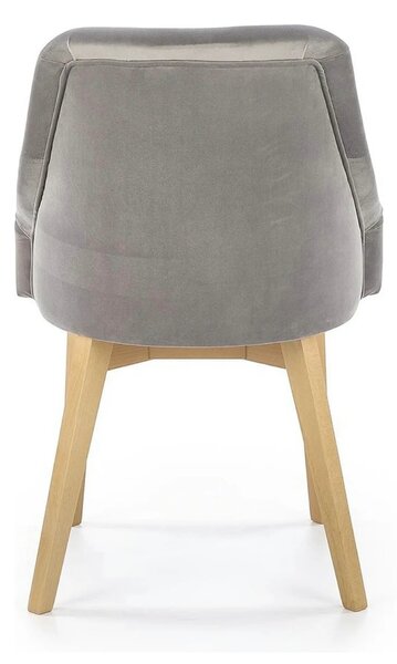 Scaun TOLEDO 2, gri/stejar, lemn de fag, 57x56x86 cm