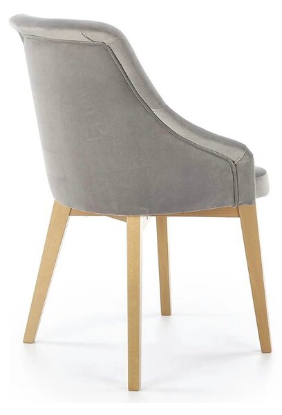 Scaun TOLEDO 2, gri/stejar, lemn de fag, 57x56x86 cm