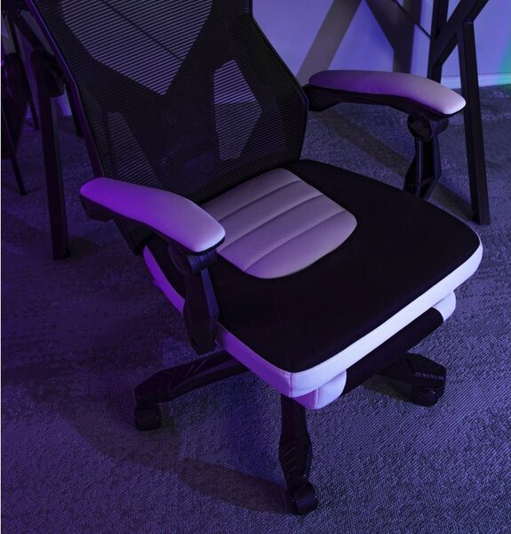 JAKS Scaun de gaming BING negru roșu