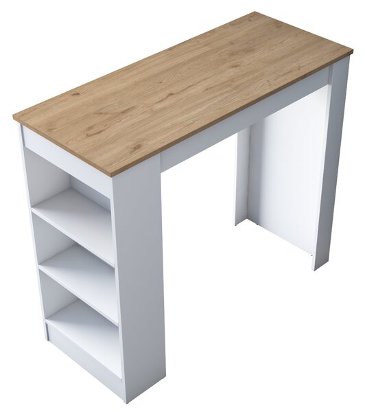 Masă sufragerie (pentru 4 persoane) Jared 103 (nuc + alb). 1073305