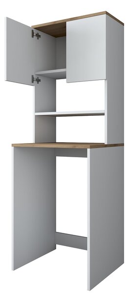 Dulap de baie Karoline 101 (Alb + Nuc). 1073336