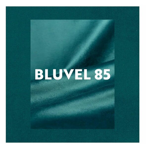 Taburet LORI stofa catifelata turcoaz - Bluvel 85, 39x39x34 cm