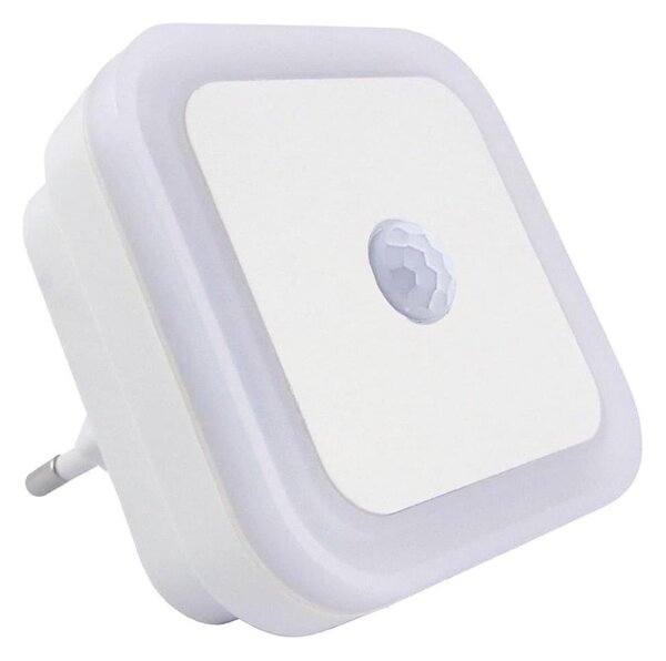 Lampă de veghe LED cu senzor combinat de mișcare și de amurg LED/0,5W/230V albă