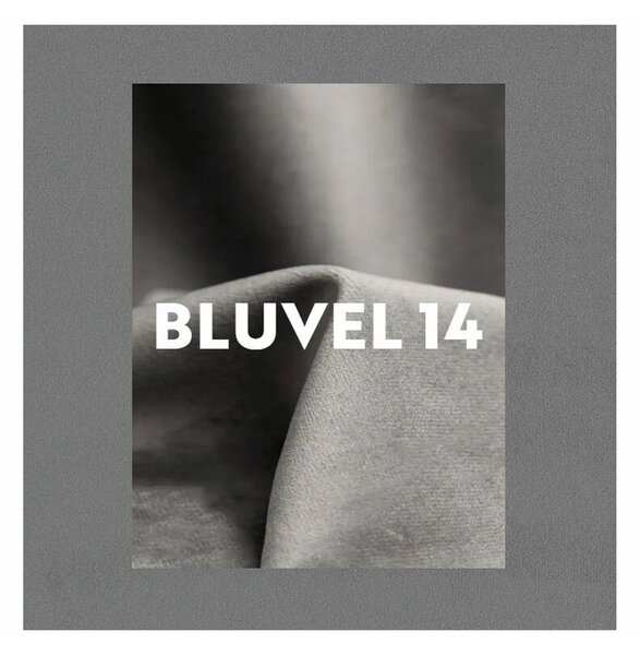Fotoliu CARMEN, stofa catifelata gri inchis - Bluvel 14, 72x75x99 cm
