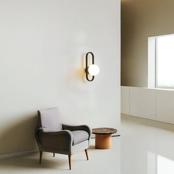 Lampa de perete APP1755-1W BLACK WHITE