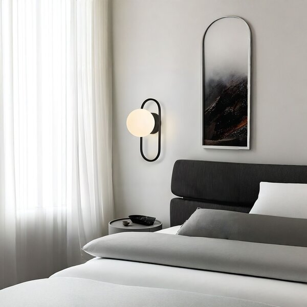Lampa de perete APP1755-1W BLACK WHITE