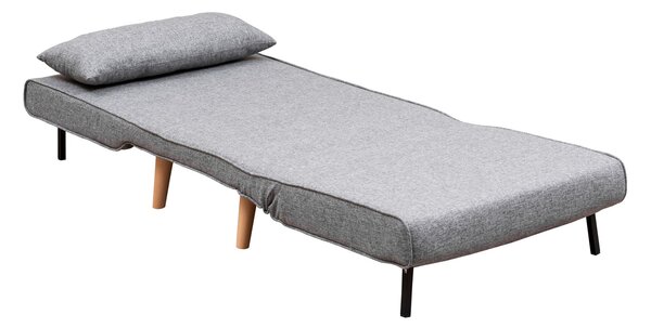 Atelier Del Sofa, Fotoliu extensibil Emel gri deschis 80/79 cm