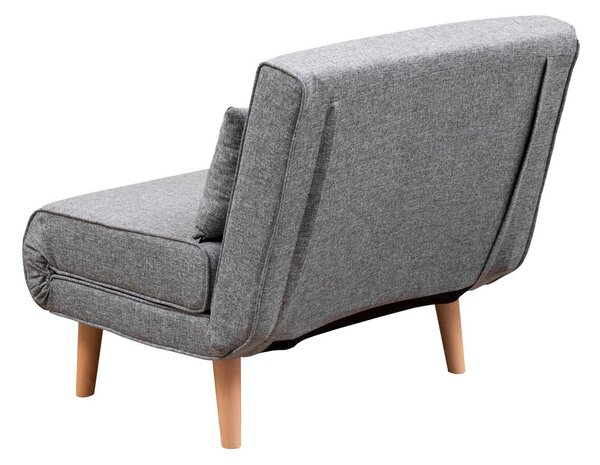 Atelier Del Sofa, Fotoliu extensibil Emel gri deschis 80/79 cm