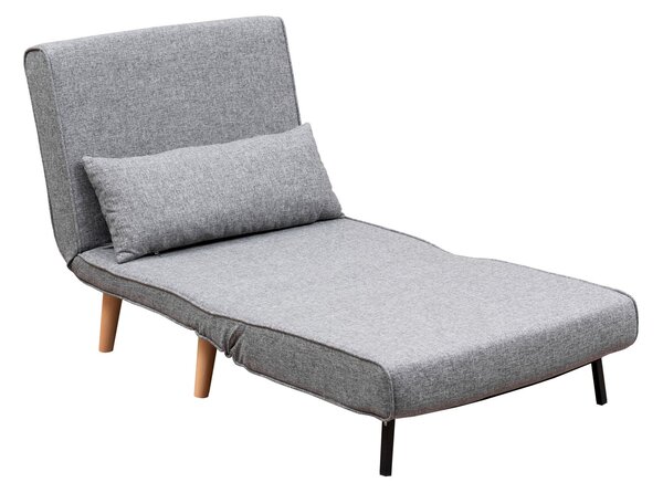 Atelier Del Sofa, Fotoliu extensibil Emel gri deschis 80/79 cm