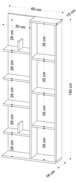 Raft Aliex 9 (stejar). 1073380