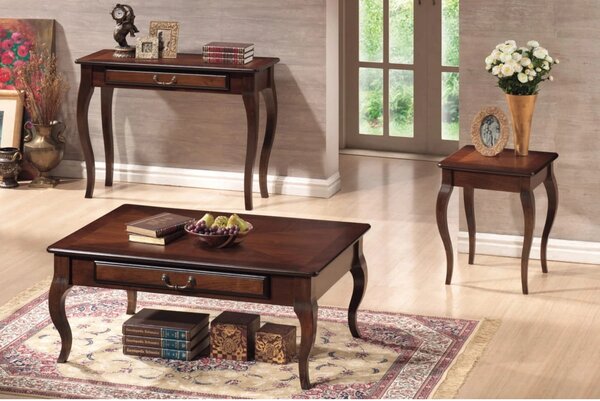 Consola lemn hol PADOVA D, nuc, 104x40x75 cm