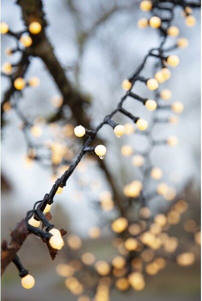 Eglo - Instalație luminoasă de exterior cu LED pentru Crăciun BERRY MINI, 700 de LED-uri, 8 funcții, 19 m, IP44, alb cald