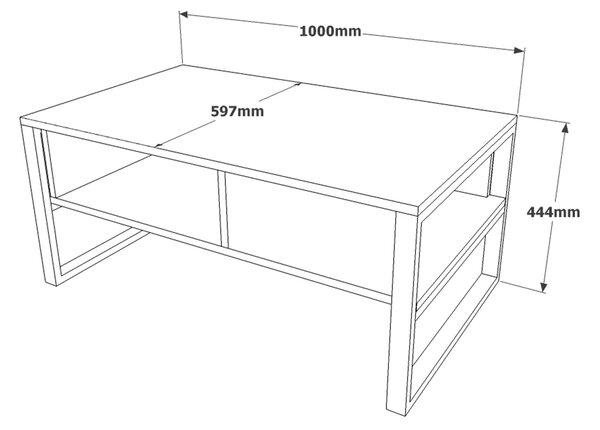 Măsuță de cafea Mele 34 (pin atlantic). 1073418