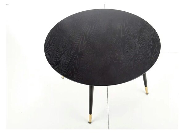 Masa EMBOS, negru/auriu, 120x75 cm