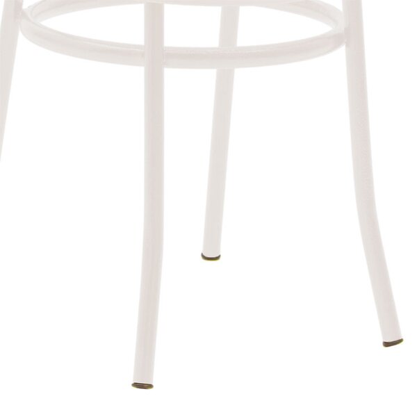 Scaun Vienna plastic ratan bej - metal ecru