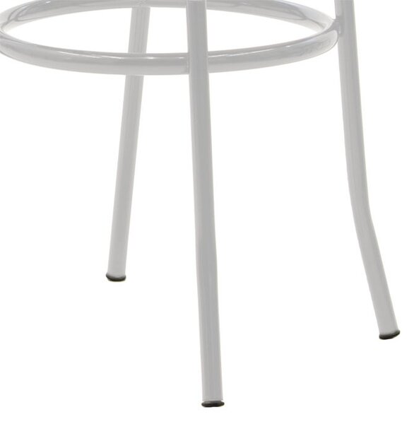 Scaun Vienna piele ecologica negru - metal alb