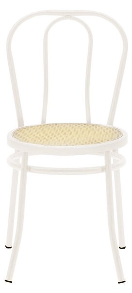 Scaun Vienna plastic ratan bej - metal ecru