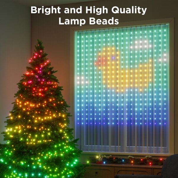Instalație LED RGB decorativă dimabilă Govee LED/15W/230V IP65 Wi-Fi
