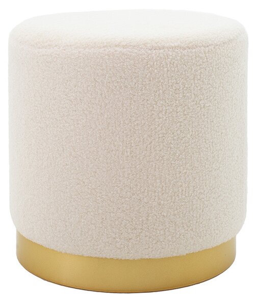 Taburet Dash boucle crem - auriu D35x35cm