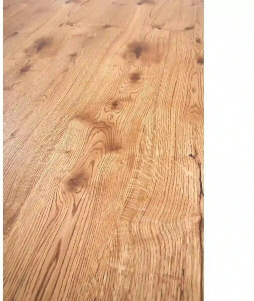 Masa extensibila XAVIER, stejar deschis/negru, lemn/otel, 160/250x90x7
