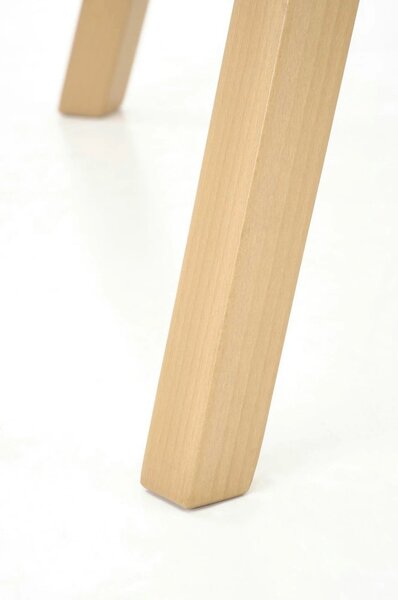 Masa extensibila RUBEN, alb/stejar, 102/142x102x73 cm
