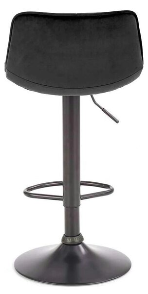 Scaun bar inalt H95, gri/gri inchis, stofa/otel, 43x44x84/106 cm