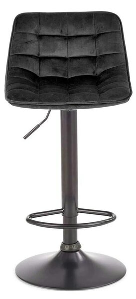 Scaun bar inalt H95, gri/gri inchis, stofa/otel, 43x44x84/106 cm